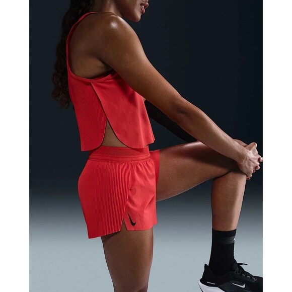 Nike AeroSwift Dri-FIT ADV 3" Running racing Shorts Red FN2328-696 Women's Large - Picture 8 of 10